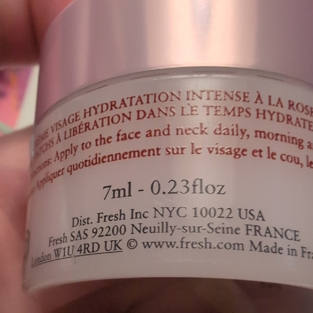 Fresh Rose Deep Hydration Face Cream - Pink NEW WITH TAG - Picture 4 of 6